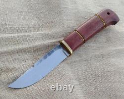 Russian handmade forged fixed blade custom knife Norman 95x18 rosewood