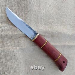 Russian handmade forged fixed blade custom knife Norman 95x18 rosewood