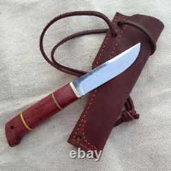 Russian handmade forged fixed blade custom knife Norman 95x18 rosewood