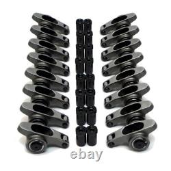 SBC 350 400 Small Block Chevy Stainless Steel Roller Rocker Arms 1.6 Ratio 7/16