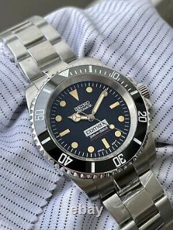 SEIKO SKX Custom Sub Mod Black COMEX Vintage Sapphire Ceramic Lume Nh35 LTD