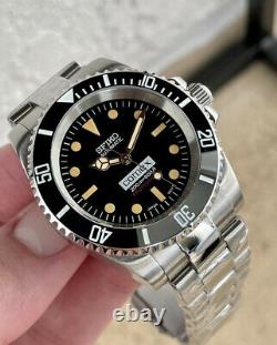 SEIKO SKX Custom Sub Mod Black COMEX Vintage Sapphire Ceramic Lume Nh35 LTD