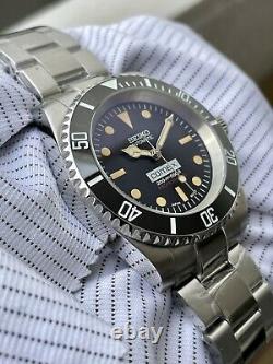 SEIKO SKX Custom Sub Mod Black COMEX Vintage Sapphire Ceramic Lume Nh35 LTD