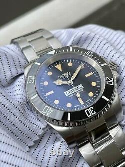 SEIKO SKX Custom Sub Mod Black COMEX Vintage Sapphire Ceramic Lume Nh35 LTD