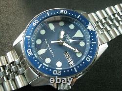 SEIKO SKX013 SMURFS NH36 Water Proof Tested Jr. /Medium Size A1 Condition