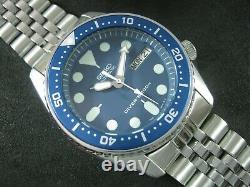 SEIKO SKX013 SMURFS NH36 Water Proof Tested Jr. /Medium Size A1 Condition