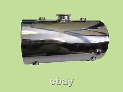 STAINLESS STEEL Custom Round Oil Tank for Harley Chopper Bobber