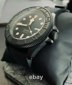 Sea Ocean Yachtmaster GOLD BLACK stealth custom built sub diver Seiko 5 SKX SRPD