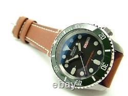 Seiko Custom Mod Diver's Automatic Submariner Skx007 7s26'super Hulk