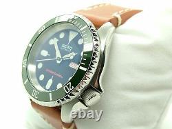 Seiko Custom Mod Diver's Automatic Submariner Skx007 7s26'super Hulk