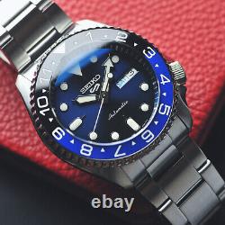 Seiko Mod Batman SRPD51K1M2 Men Blue Custom Watch 42mm Stainless Steel Strap