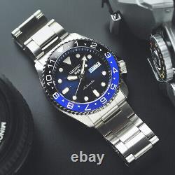 Seiko Mod Batman SRPD51K1M2 Men Blue Custom Watch 42mm Stainless Steel Strap