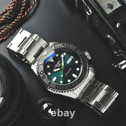 Seiko Mod Emerald SRPD61K1M1 Men Gray Custom Watch 42mm Stainless Steel Strap