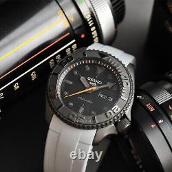 Seiko Mod Gray Matter SRPD79K1M5 Men Gray Custom Watch 42mm Rubber Strap