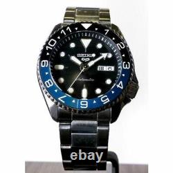 Seiko Mod The Dark Knight SRPD65K1M2 Men Blue Custom Watch 42mm Stainless Steel