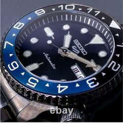 Seiko Mod The Dark Knight SRPD65K1M2 Men Blue Custom Watch 42mm Stainless Steel