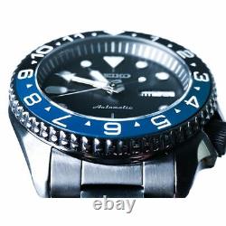 Seiko Mod The Dark Knight SRPD65K1M2 Men Blue Custom Watch 42mm Stainless Steel