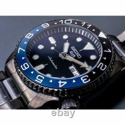 Seiko Mod The Dark Knight SRPD65K1M2 Men Blue Custom Watch 42mm Stainless Steel