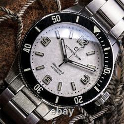 Seiko NH35 movt Custom Automatic Mod White Snowflake Homage Yobokies Dagaz