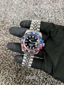 Seiko Pepsi GMT Mod Watch with Jub Bracelet