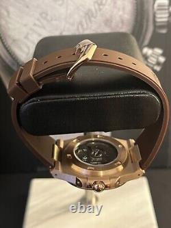 Seiko TMI custom build rosegold chocolate dial nautilus automatic watch mod
