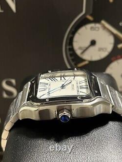 Seiko tmi custom build santos white automatic watch sapphire/NH35