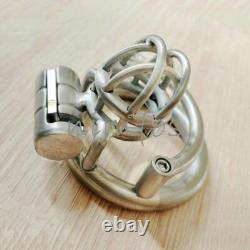 Small Stainless Steel Male Chastity Cage Device Custom Mini CBT Ring Lock
