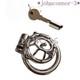 Small Stainless Steel Male Chastity Cage with Prince Custom Cage CBT Lock