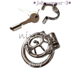 Small Stainless Steel Male Chastity Cage with Prince Custom Cage CBT Lock