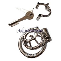 Small Stainless Steel Male Chastity Cage with Prince Custom Cage CBT Lock