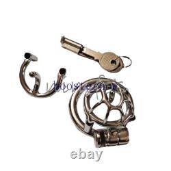 Small Stainless Steel Male Chastity Cage with Prince Custom Cage CBT Lock