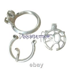 Small Stainless Steel Male Chastity Cage with Prince Custom Cage CBT Lock