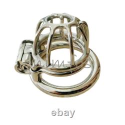 Small Stainless Steel PA Male Chastity Cage Device Prince Custom CBT Ring Lock