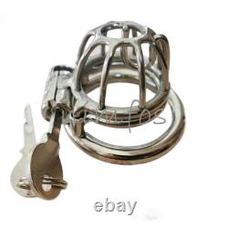 Small Stainless Steel PA Male Chastity Cage Device Prince Custom CBT Ring Lock