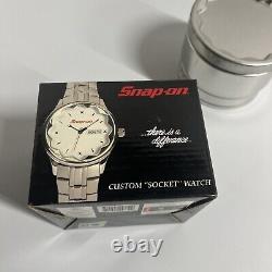 Snap-On Tools Stainless Steel Custom Socket Watch New 2004 Crown Premium
