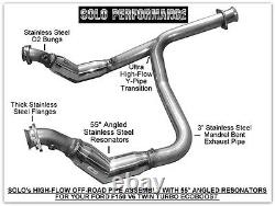 Solo Performance High Flow Catless Crossover Ford F150 Ecoboost V6 Off Road Only