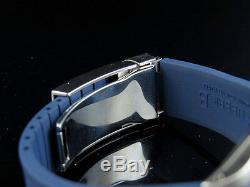 Sporty Custom Rolex Datejust Blue Dial Rubber Band 36MM Diamond Watch 2.5 Ct