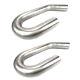 Squirrelly 3inch 180 45 Degree UJ 304 Stainless Steel Mandrel Bend Pipe (2 Pack)