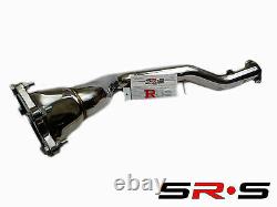 Srs Bellmouth Down Pipe Downpipe For 02+ Subaru Wrx/sti 4 Srs Tuning Dp Srs