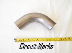 Stainless Steel 2.25 (57mm) 90º Mandrel Bent Universal Pipe Custom 16 Gauge