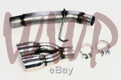 Stainless Steel 2.5 Dual Tip Exhaust Tailpipe Assembly 07-13 Chevy/GMC Trucks