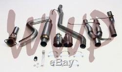 Stainless Steel 2.50 Cat Back Exhaust System For 13-18 Hyundai Veloster Turbo