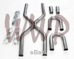 Stainless Steel 2.50 Universal Exhaust Builder X-Pipe Tubing Kit LS Engine Swap