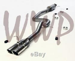 Stainless Steel 3 Cat Back Exhaust System Kit 14-19 Ford Fiesta ST 1.6 EcoBoost