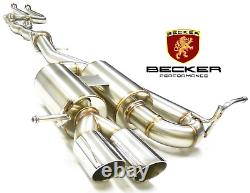 Stainless Steel Catback Exhaust Fits For 2008-2012 BMW 135i 3.0L By Becker