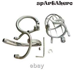 Stainless Steel Chastity Cage with Permanent And Screw Lock Custom Metal Cage