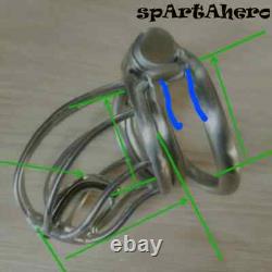 Stainless Steel Chastity Cage with Permanent And Screw Lock Custom Metal Cage
