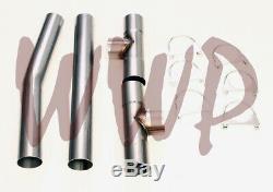Stainless Steel Crossover Balance 3 Universal H-Pipe Tube Exhaust System Kit