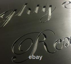 Stainless Steel Custom Made House Number Sign Laser Cut Mail Box Letter Box