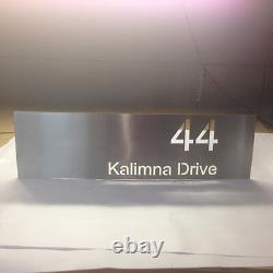 Stainless Steel Custom Made House Number Sign Laser Cut Plaque Sign Business